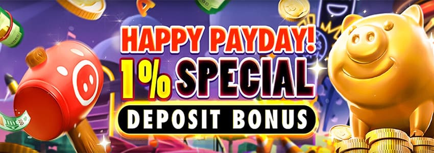 Makakuha ng 1% Special Deposit Bonus