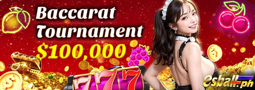 Live Baccarat Bonus Tournament 100,000 para Manalo!